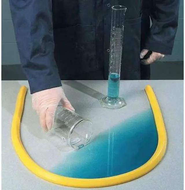 Alt view image 2 of 3 - PIG PLR229 SpillBlocker Tabletop Dike,Yellow,1 In