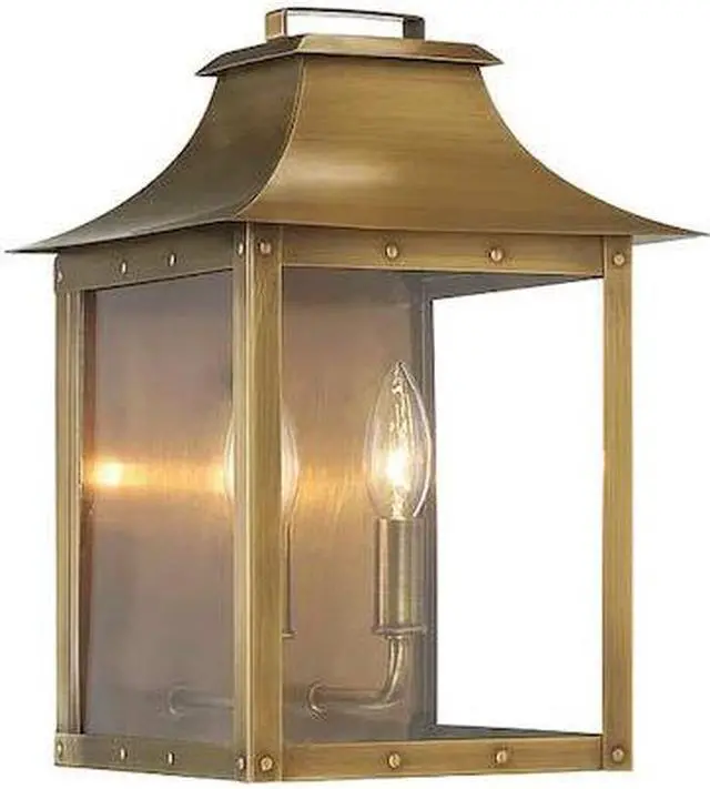 Main image of ACCLAIM LIGHTING 8414AB Pocket Wall Light,2-Light,Aged Brass