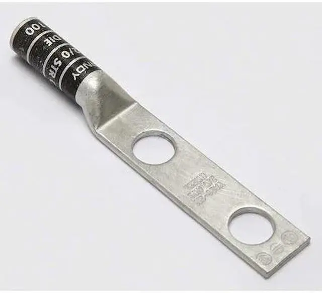 Alt view image 4 of 4 - Long Barrel CU Lug, 2 Hole, 2/0 AWG