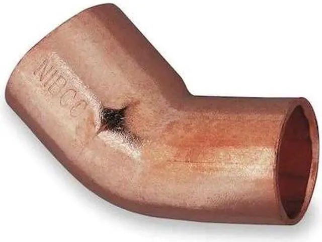 Alt view image 2 of 2 - NIBCO 6062 21/2 2-1/2" NOM FTG x C Copper 45 Degree Elbow