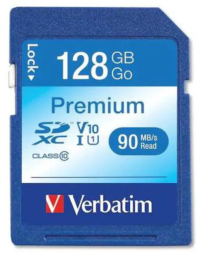 Alt view image 6 of 10 - Verbatim 128GB Premium SDXC UHS-I Class 10 Memory Card