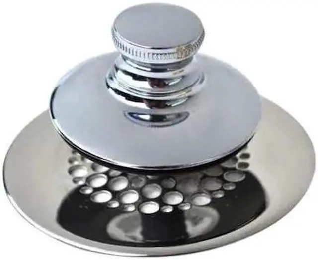 Alt view image 2 of 5 - WATCO 48750-PP-CP-G Bathtub Stopper And Drain,Grid Strainer