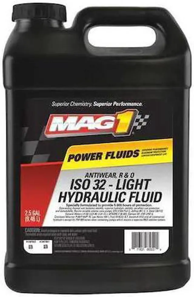 Alt view image 2 of 2 - MAG 1 MAG00322 2.5 gal Jug, Hydraulic Oil, 32 ISO Viscosity, 10W SAE