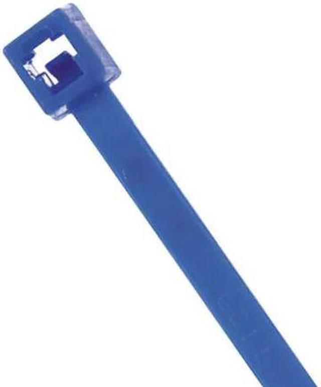 Main image of POWER FIRST 36J224 Cable Tie, 8 in L, 1-15/16 in Max Bundle Dia., Blue, Nylon