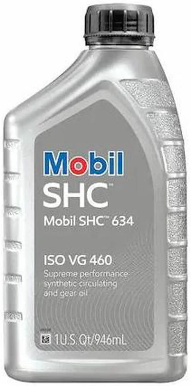 Main image of MOBIL 123018 Gear Oil, Bottle, 1 qt, SHC 634, 460, Orange