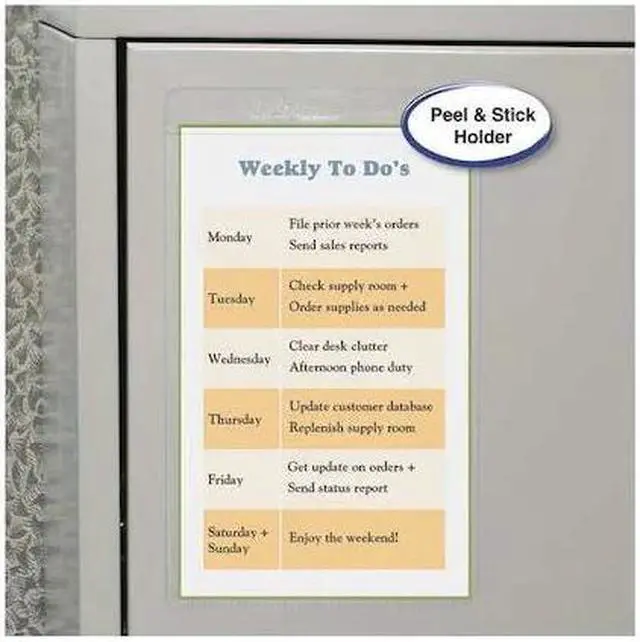 Alt view image 10 of 20 - C-Line 70058 Shop Ticket Holders with Self-Adhesive Back 5 x 8 Clear 50/box