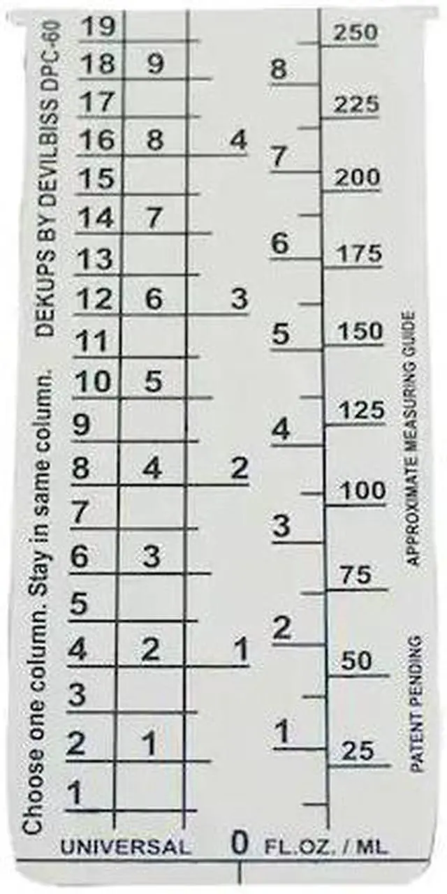 Main image of DEVILBISS DPC-60-K10 Disposable Measuring Guide Inserts,PK10
