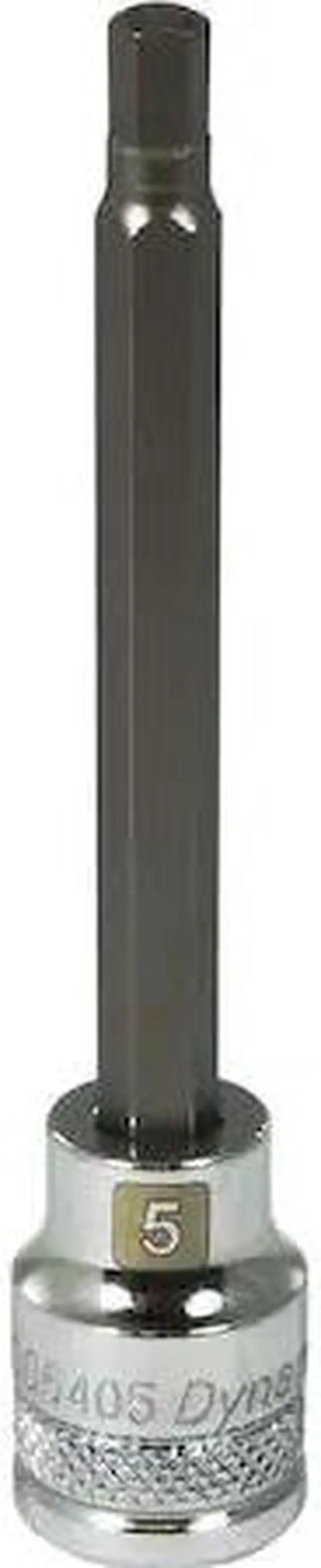 Main image of DYNAMIC D006405 Tools 3/8" Drive Metric Hex Head, 5mm Long Bit, Chrome Finish
