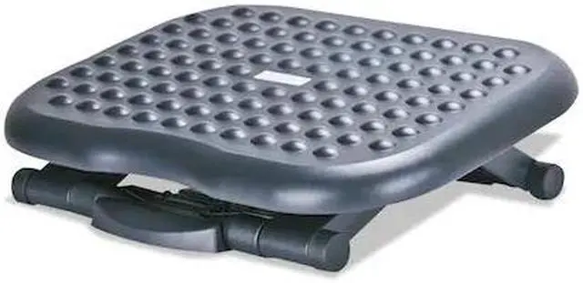 Alt view image 4 of 15 - Alera Relaxing Adjustable Footrest 13 3/4w x 17 3/4d x 4 1/2 to 6 3/4h Black FS212