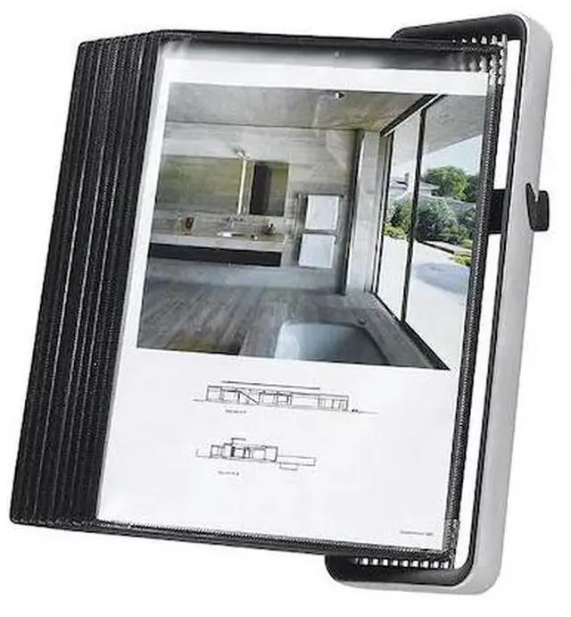 Main image of Tarifold V714527 VEO Wall Reference System - 10 Panels with Black Borders - Black Base