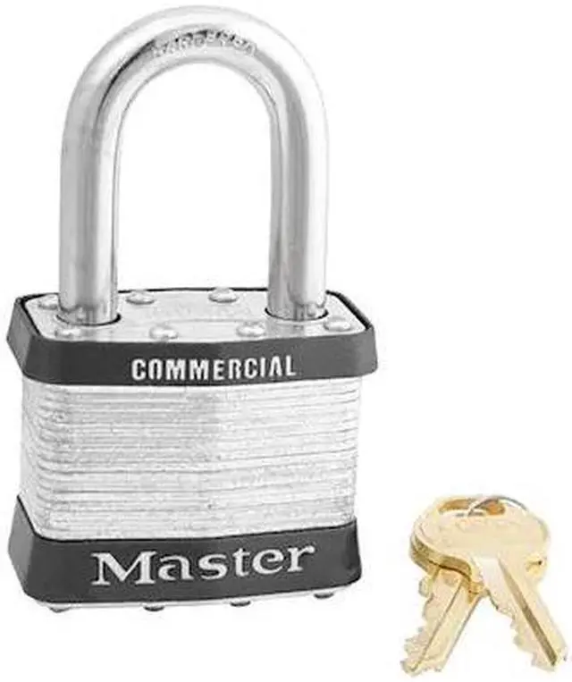 Main image of MASTER LOCK 25KALF Keyed Padlock,3/8" Shackle dia.,Steel