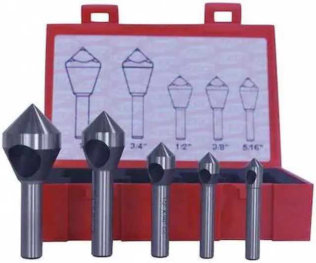 Alt view image 2 of 2 - CLEVELAND C94594 Countersink/Deburring Tool Set,5 Pieces
