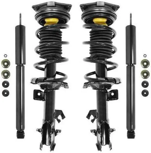 Alt view image 2 of 2 - Unity Automotive 4-11353-255700-001 Fnt & Rr Complete Strut Assembly Shock Kit For 2007-2012 Nissan Versa