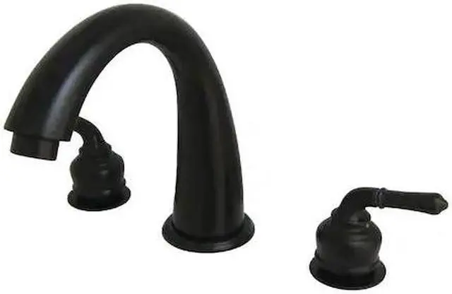 Alt view image 4 of 5 - Kingston Brass KS2365 8 Inch -18 Inch Widespread Roman Tub Filler - Oil Rubbed Bronze
