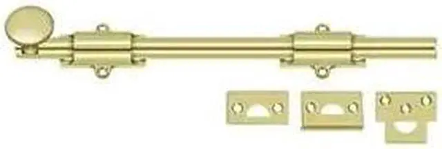 Alt view image 3 of 3 - Deltana 12SB3 12 in. Heavy Duty Surface Bolt, Bright