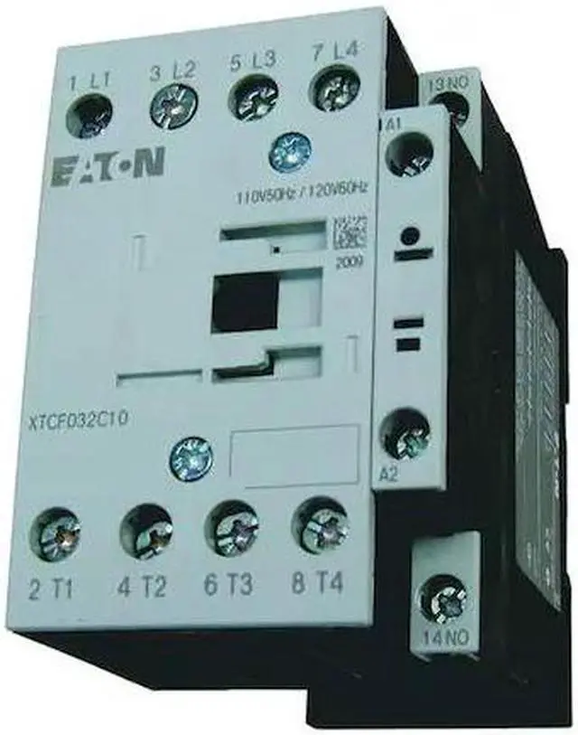 Alt view image 3 of 3 - EATON XTCF045C10TD IEC Magnetic Contactor, 4 Poles, 24V DC, 25 A, Reversing: No