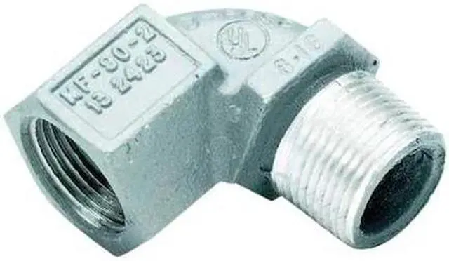 Alt view image 3 of 3 - HUBBELL KILLARK MF-90-2WW IMC 90 Deg Elbow, 3/4 in, Threaded, Aluminum, Powder