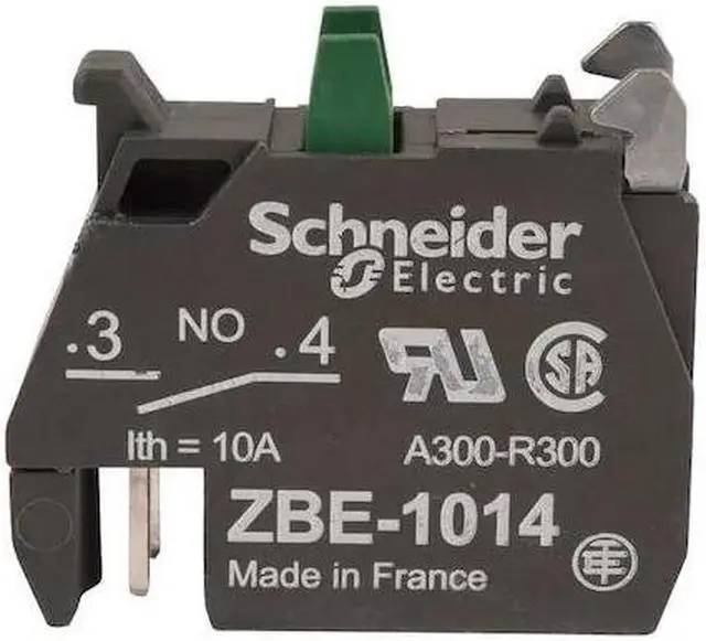 Main image of SCHNEIDER ELECTRIC ZBE1014 Contact Block,1NO Slow Break,22mm