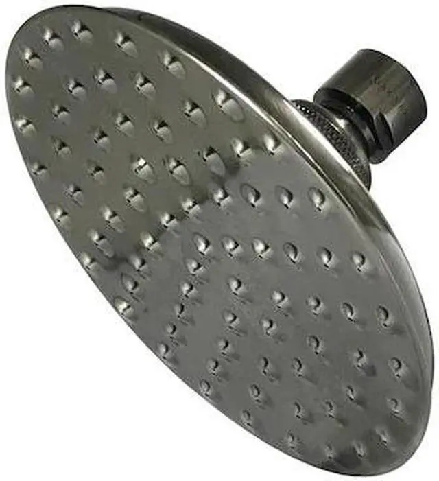 Alt view image 2 of 2 - Kingston Brass K135A4 Victorian 5.25 in. Diameter Brass Showerhead - Stainless Steel, Black
