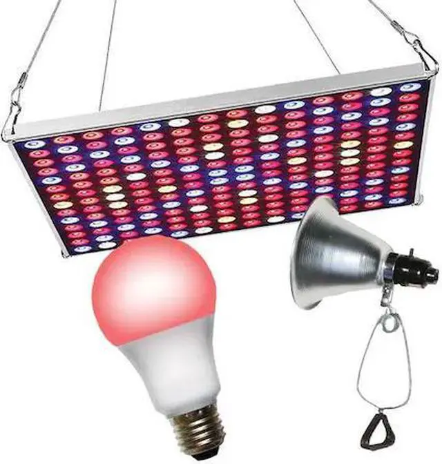 Main image of MIRACLE LED 602234 LED Grow Panel & Clamp On LED Red 5 Spectrum Grow Light Kit