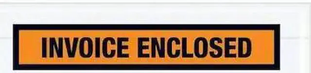 Main image of TAPE LOGIC PL23 Tape Logic "Invoice Enclosed" Envelopes, 7" x 5 1/2", Orange,