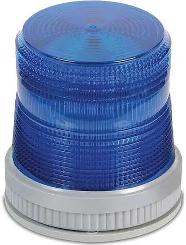 Alt view image 3 of 4 - EDWARDS SIGNALING 105XBRMB120A Warning Light, Blue, LED, 120V AC, 65 FPM, 3 3/4