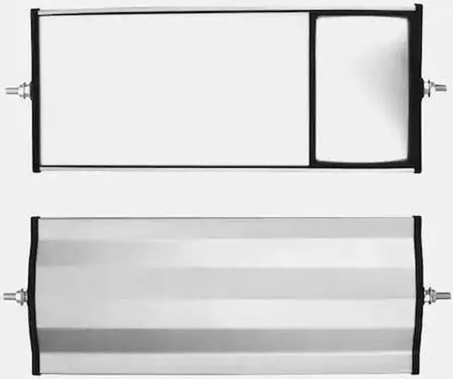 Alt view image 2 of 2 - VELVAC 705107 Aluminum Split Glass Mirror