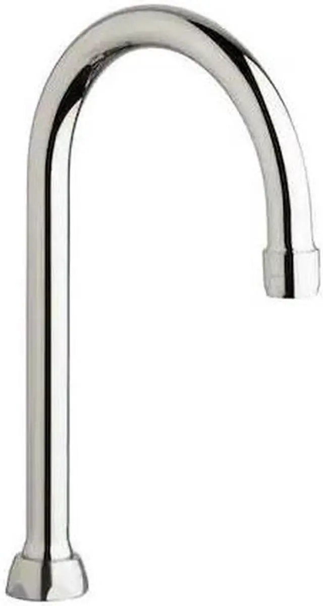 Alt view image 2 of 2 - CHICAGO FAUCET GN2AH8E3JKABCP Gooseneck Spout, Brass