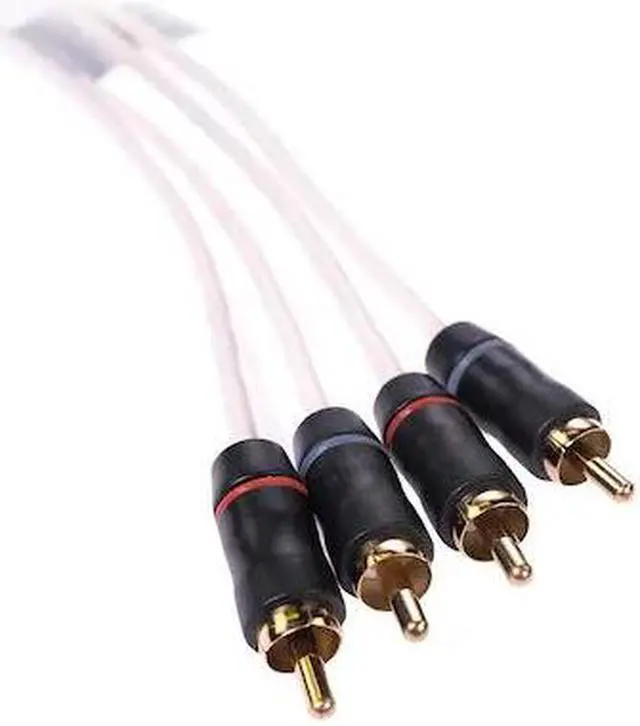 Alt view image 4 of 7 - Fusion MS-FRCA6 6 ft 4-Way Shielded RCA Cable 010-12618-00 Shielded RCA Cable