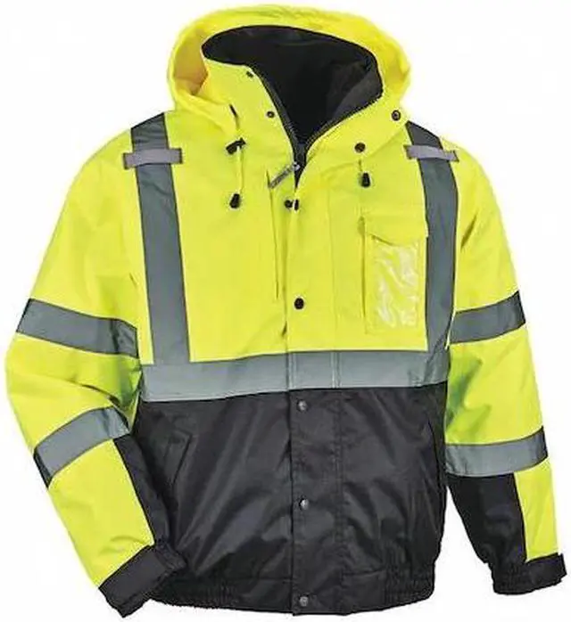 Main image of ERGODYNE 8381 3-in-1 Bomber Jacket, 300D Oxford Polyester, Class 3 Type R,