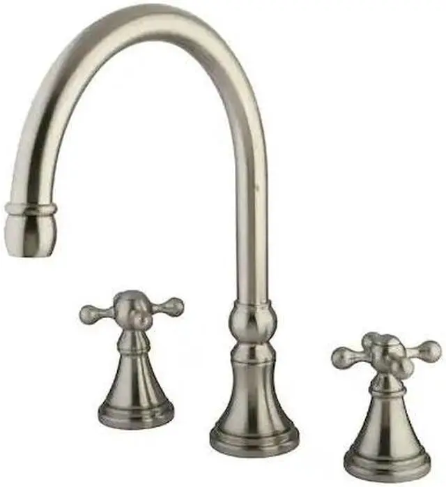 Alt view image 2 of 2 - ROMAN TUB FILLER W/KX HDL-Satin Nickel Finish