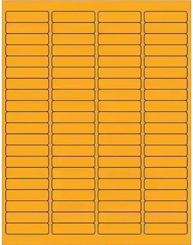 Alt view image 2 of 2 - Tape Logic LL171OR 1.94 x 0.5 in. Fluorescent Orange Rectangle Laser Labels - Pack of 8000