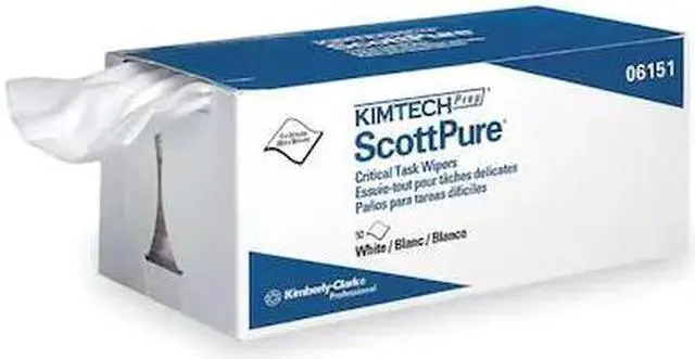 Main image of KIMTECH 06151 Prep Critic Task Wipe Dispos LowLint Wipe WHT 8/Cs
