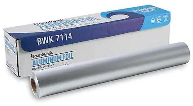 Main image of Premium Quality Aluminum Foil Roll, 18" X 500 Ft, 16 Micron Thickness, Silver