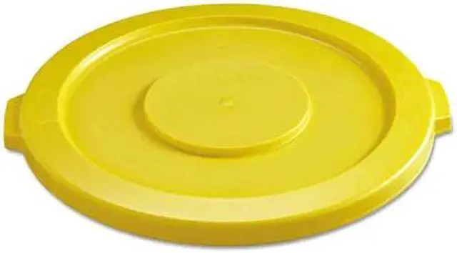 Alt view image 4 of 6 - Rubbermaid Commercial Products 2631YEL 32 Gallon Brute Container Lids - Yellow