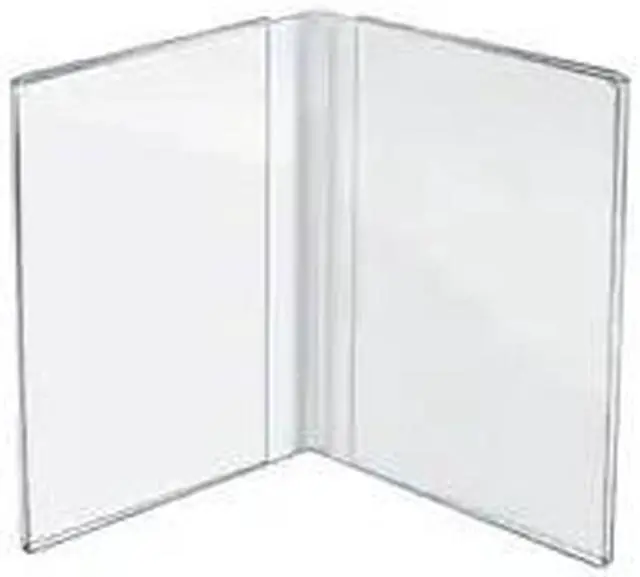 Alt view image 3 of 4 - Azar Displays Acrylic Dual Frame Sign Holder 10/Pack 107726