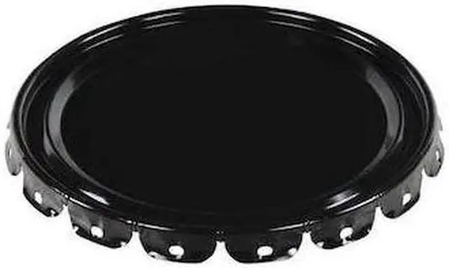 Main image of VESTIL LID-STL-UN Steel Pail Lid,Black,For Use With 1TMH7