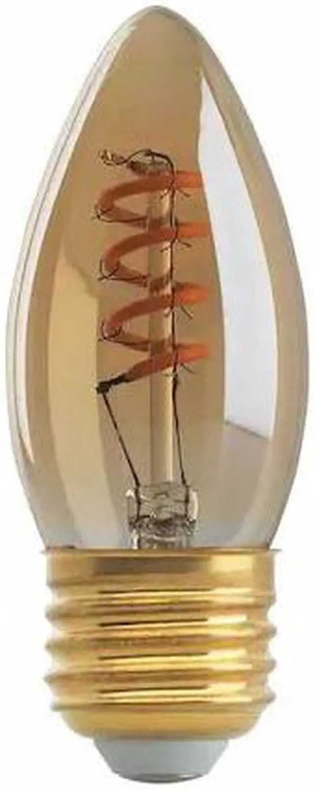 Alt view image 2 of 2 - Satco 2w B10 E26 LED 120v 2200K 120 lumens Vintage style filament lamps