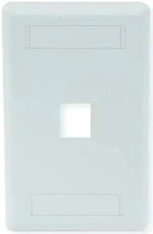 Alt view image 2 of 6 - PLATE, WALL, FLUSH,1-G,1PORT,WH