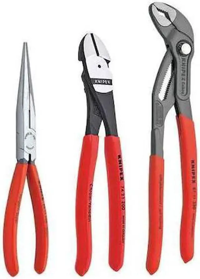 Alt view image 2 of 2 - Knipex Plier Set,Dipped,3 Pcs  00 20 08 US2