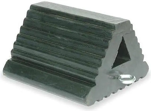 Main image of ZORO SELECT 1GUL1 Wheel Chock,9In W x 6 InH,Black