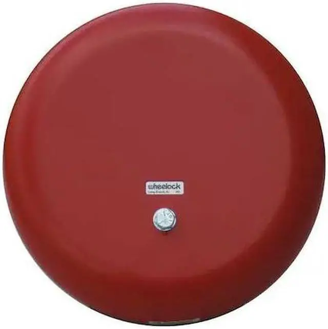 Alt view image 2 of 2 - WHEELOCK CN121063 Bell, Bell, Continuous/Pulse, 115V AC, 85 dB, Metal, Red,
