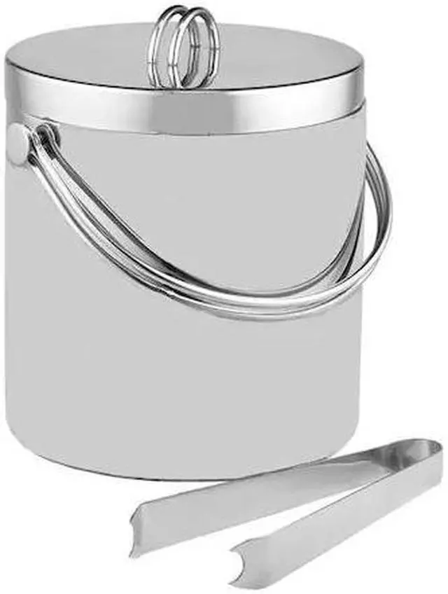 Alt view image 2 of 2 - TABLECRAFT H303 Double Wall Ice Bucket w Tongs