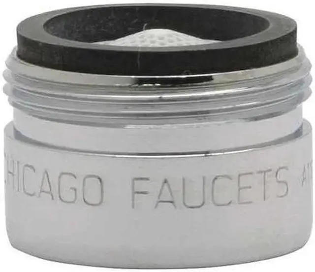 Main image of CHICAGO FAUCET E70JKABCP Laminar Outlet, 0.5 gpm, 13/16-27 Male