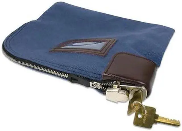 Alt view image 3 of 5 - FABRIC DEPOSIT BAG, LOCKING, 8.5 X 11 X 1, NYLON, BLUE