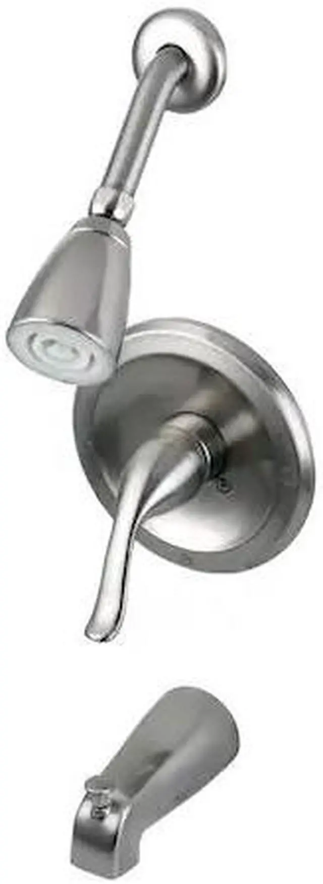 Alt view image 2 of 4 - Single Handle Tub and Shower Faucet in Satin Nickel Finish