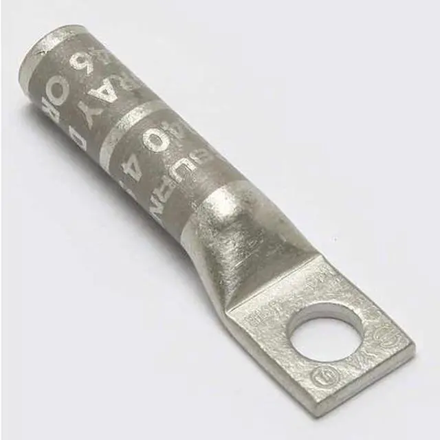 Alt view image 2 of 3 - Long Barrel CU Lug, 1 HOle, 4 AWG