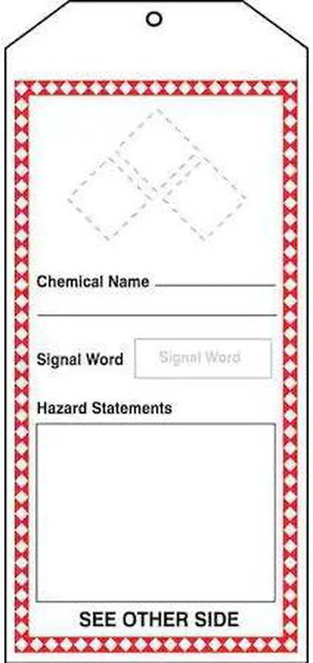 Main image of ACCUFORM THS403CTM Tag, Chemical, Gas, or Hazardous Materials, Gas or Hazardous