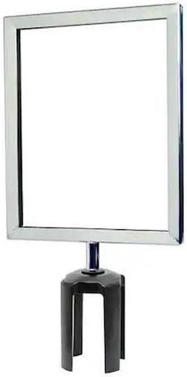 Main image of TENSABARRIER FRAME-HDSC-1P-8511HD-V Sign Frame,11 x 8-1/2 In,Polished Chrome