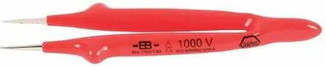 Main image of Wiha 75205 5" Straight Fine Insulated Tweezers